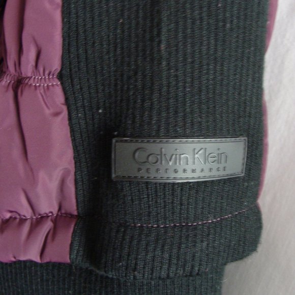 CK CALVIN KLIEN Purple Sleeveless QUILTED "PERFORMANCE" PUFFER Vest Sz LARGE - Picture 7 of 13